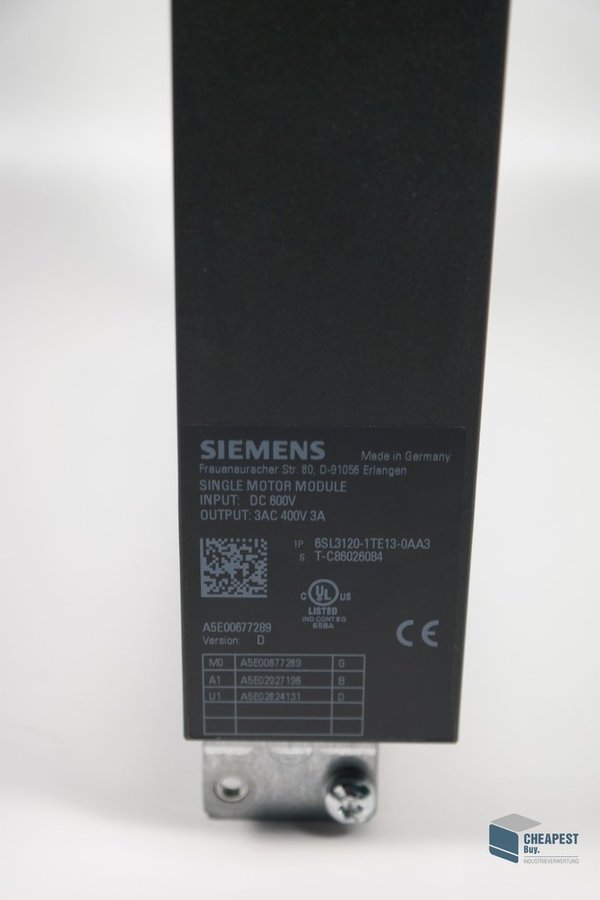Siemens 6SL3120-1TE13-0AA3