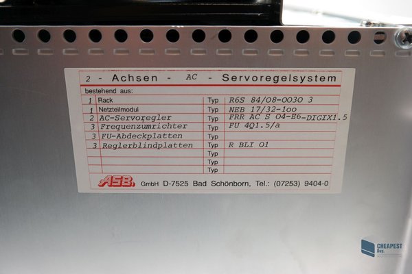 ASB 2-Achsen AC Servoregelsystem