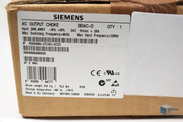 Siemens 6SE6400-3TC03-2CD3