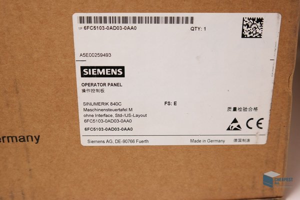 Siemens 6FC5103-0AD03-0AA0