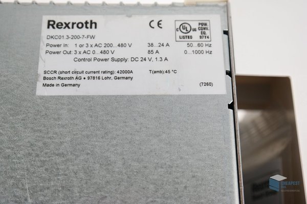 Rexroth EcoDrive DKC01.3-200-7-FW