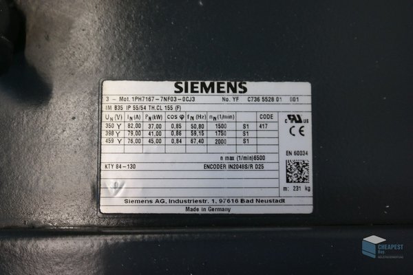 Siemens 1PH7167-7NF03-0CJ3