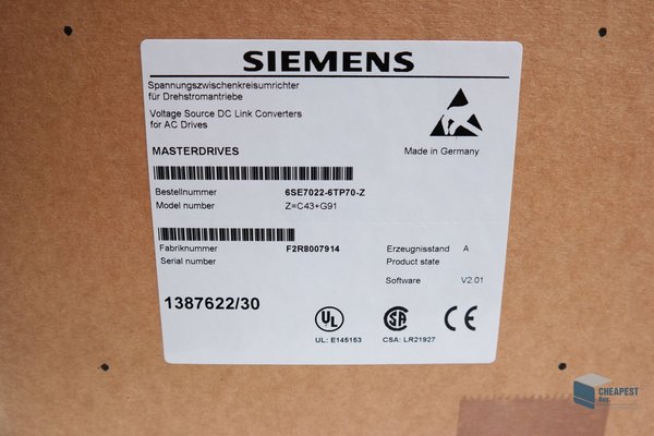 Siemens 6SE7022-6TP70-Z