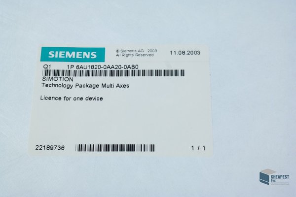 Siemens 6AU1820-0AA20-0AB0