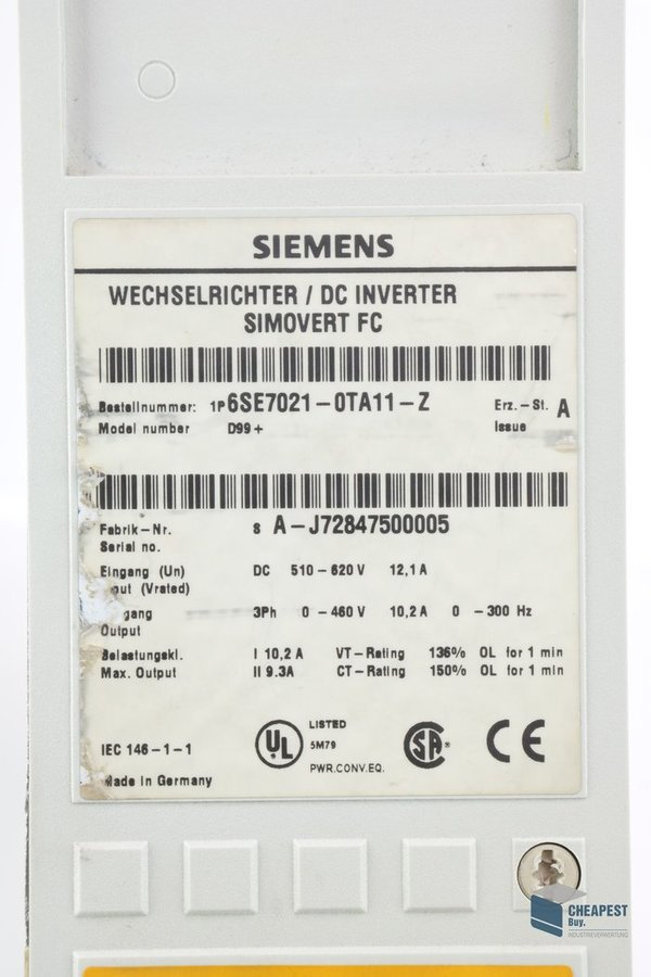 Siemens 6SE7021-0TA11-Z