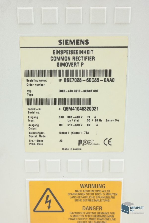 Siemens 6SE7028-6EC85-0AA0