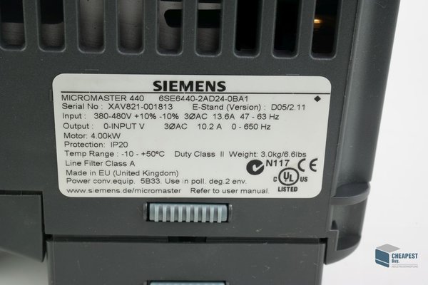 Siemens 6SE6440-2AD24-0BA1