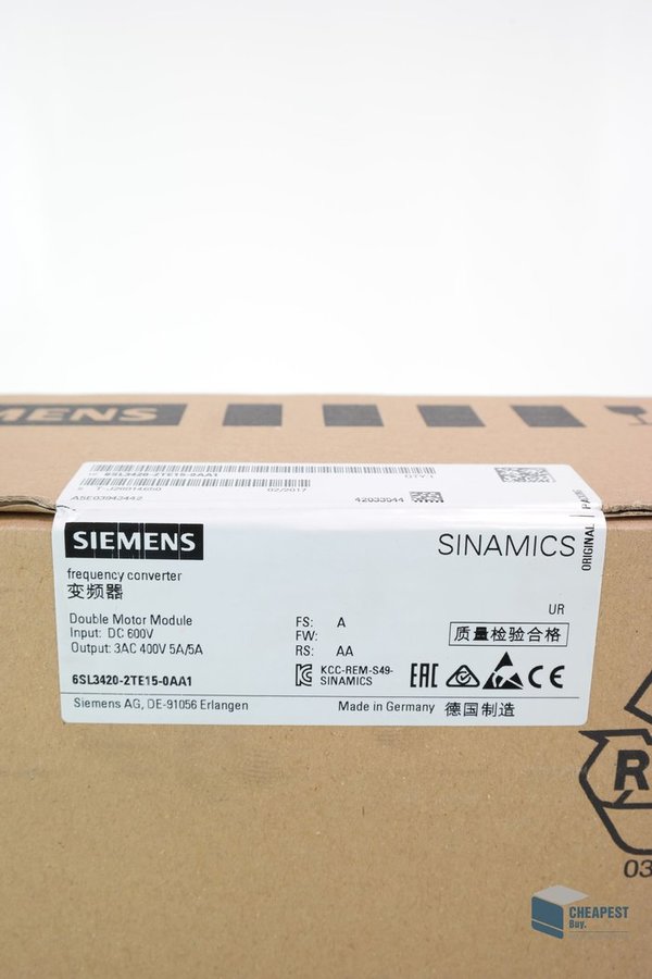 Siemens 6SL3420-2TE15-0AA1