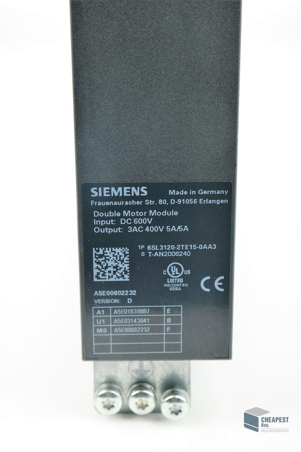 Siemens 6SL3120-2TE15-0AA3
