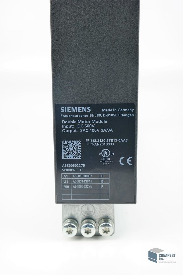 Siemens 6SL3120-2TE13-0AA3