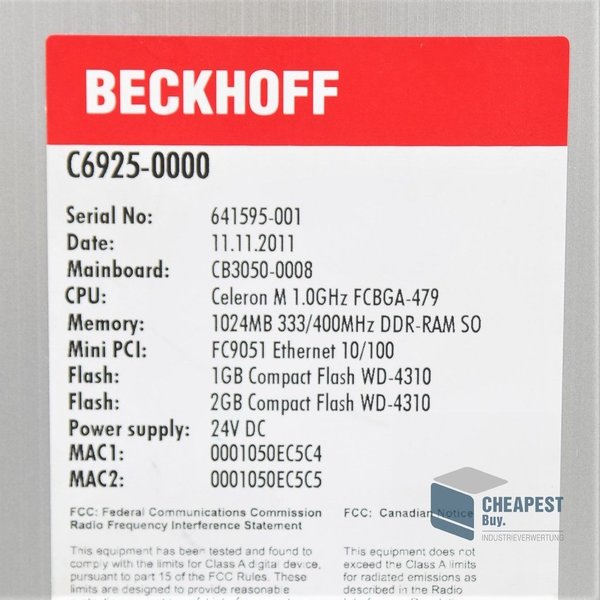 Beckhoff C6925-0000