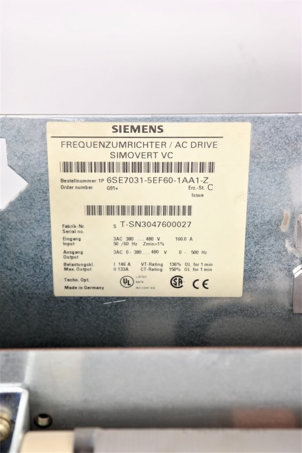 Siemens 6SE7031-5EF60-1AA1