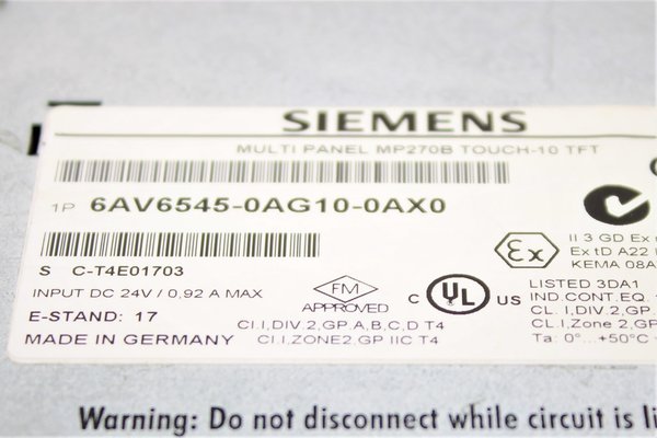 Siemens 6AV6545-0AG10-0AX0